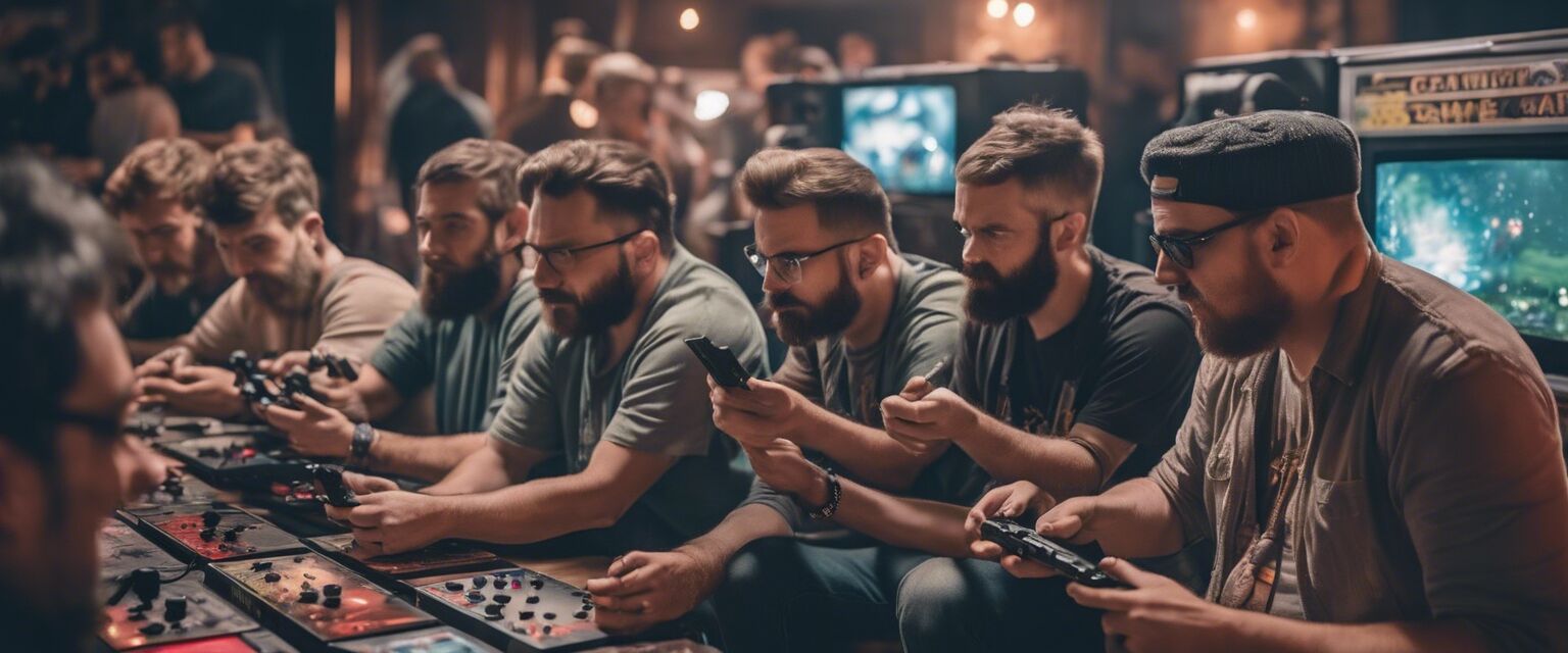 Community gathering for retro gaming enthusiasts